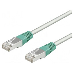 Patch Cord Ethernet F/UTP Cat 5e Gri 5m