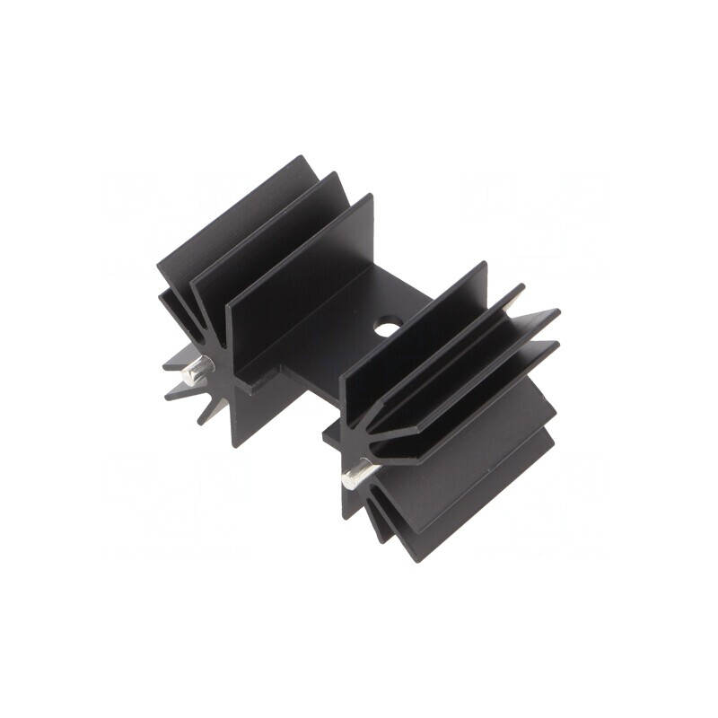 Radiator negru extrudat 25mmx41.6mm TO218/TO220/TO247 | Electronic-mag.ro | Componente Electronice