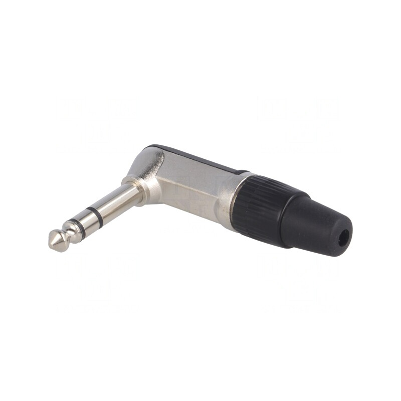 Mufă Jack 6,3mm Stereo Unghi 90° | Electronic-mag.ro | Componente Electronice