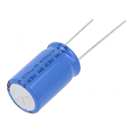 Condensator Electrolitic THT 470uF 63V 16x25mm | Electronic-mag.ro | Componente Electronice