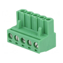 Regletă de conexiuni deconectabilă 5,08mm cu 5 piste | Electronic-mag.ro | Componente Electronice
