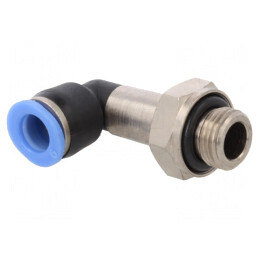 Racord Push-in Unghi Alamă Nichelată Plastic | Electronic-mag.ro | Componente Electronice