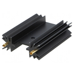 Radiator Extrudat 50,8mm SOT32 TO220 TO3P Negru | Electronic-mag.ro | Componente Electronice