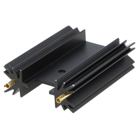 Radiator Extrudat 50,8mm SOT32 TO220 TO3P Negru | Electronic-mag.ro | Componente Electronice