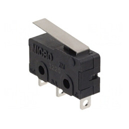 Microîntrerupător cu Manetă Snap Action 5A 250VAC 30VDC | Electronic-mag.ro | Componente Electronice