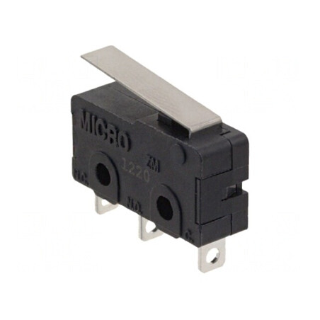 Microîntrerupător cu Manetă Snap Action 5A 250VAC 30VDC | Electronic-mag.ro | Componente Electronice