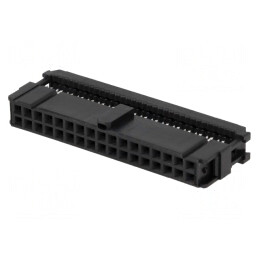 Mufă IDC Mamă 34 PIN Aurită Neagră pentru Cablu-Bandă | Electronic-mag.ro | Componente Electronice
