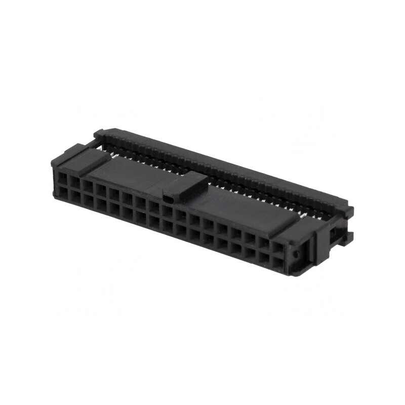 Mufă IDC Mamă 34 PIN Aurită Neagră pentru Cablu-Bandă | Electronic-mag.ro | Componente Electronice
