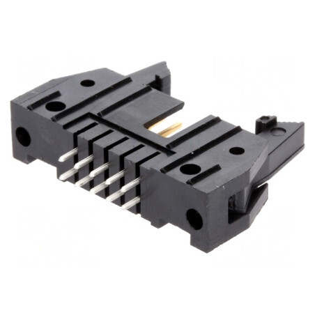 Soclu IDC Tată 10 PIN Drept cu Ejector Aurit 2.54mm | Electronic-mag.ro | Componente Electronice