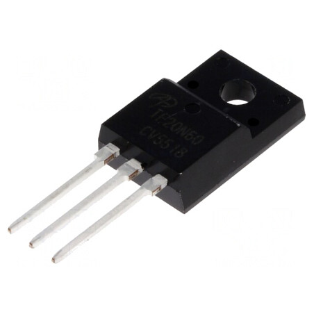 N-MOSFET Tranzistor 600V 12A TO220F | Electronic-mag.ro | Componente Electronice