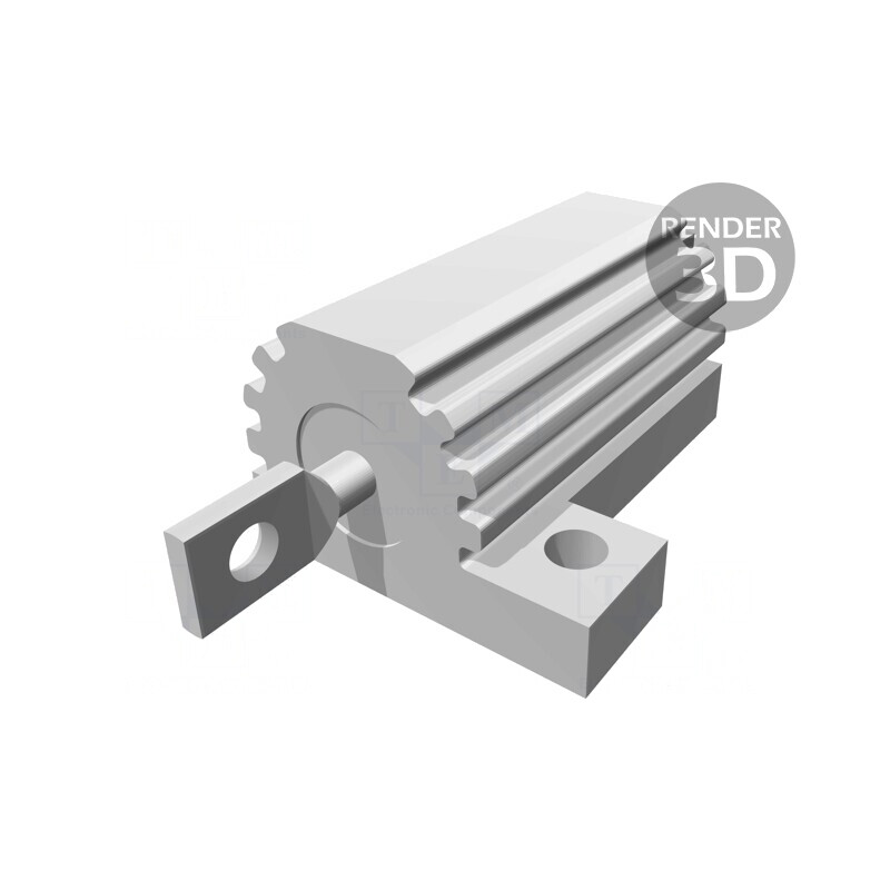 Rezistor Bobinat cu Radiator 100mΩ 16W ±5% | Electronic-mag.ro | Componente Electronice