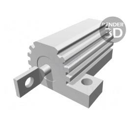 Rezistor Bobinat cu Radiator 100Ω 16W ±5% | Electronic-mag.ro | Componente Electronice