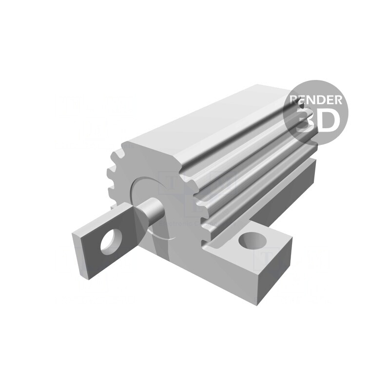 Rezistor Bobinat cu Radiator 100Ω 16W ±5% | Electronic-mag.ro | Componente Electronice