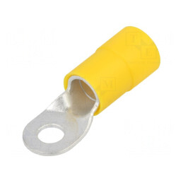 Vârf Inelar Crimpat Cupru Izolat M10 Ø11mm 70mm² | Electronic-mag.ro | Componente Electronice