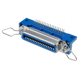 Conector Centronics Soclu Mamă 36 PIN THT 90° 60mm | Electronic-mag.ro | Componente Electronice