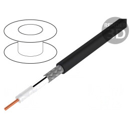 Cablu Coaxial CNT-400 Negru 10.29mm | Electronic-mag.ro | Componente Electronice