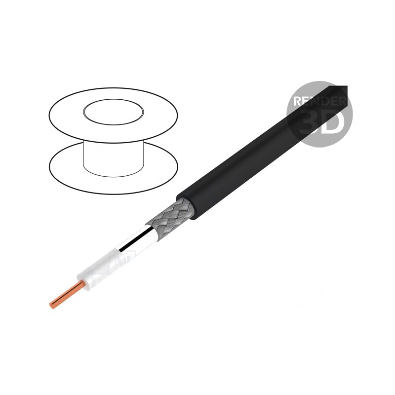 Cablu Coaxial CNT-400 Negru 10.29mm | Electronic-mag.ro | Componente Electronice Cablu Coaxial CNT-400 Negru 10.29mm | Electronic-mag.ro | Componente Electronice
