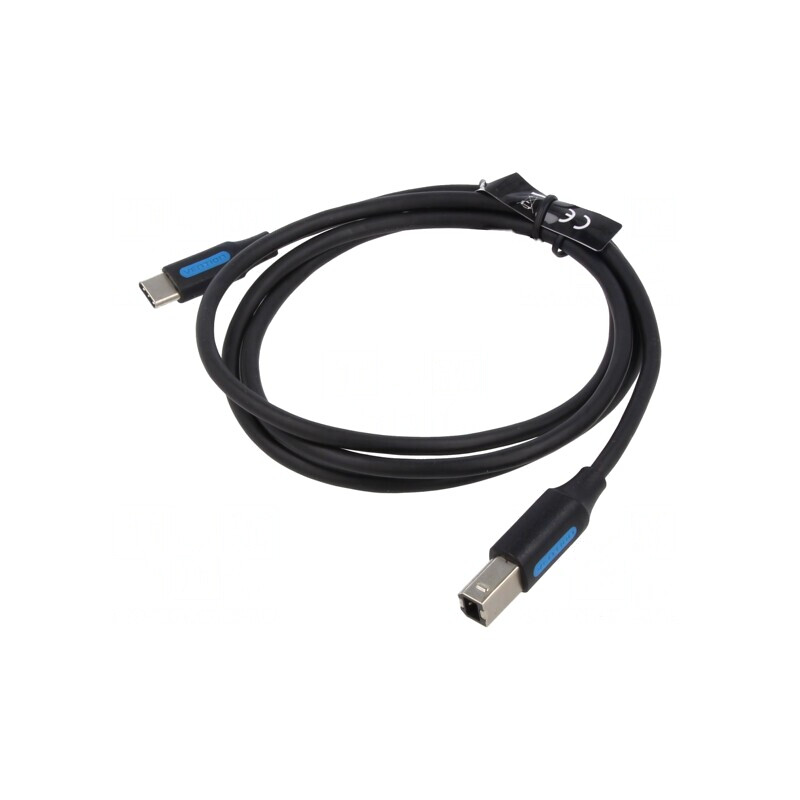 Cablu USB 2.0 USB B la USB C 1m Negru 2A | Electronic-mag.ro | Componente Electronice Cablu USB 2.0 USB B la USB C 1m Negru 2A | Electronic-mag.ro | Componente Electronice
