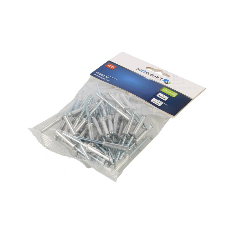 Diblu Aluminiu 4.8mm x 24mm, 50 Bucăți | Electronic-mag.ro | Componente Electronice Diblu Aluminiu 4.8mm x 24mm, 50 Bucăți | Electronic-mag.ro | Componente Electronice