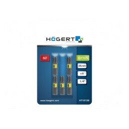 Set 5 Capete Șurubelniță Torx TX25 25mm