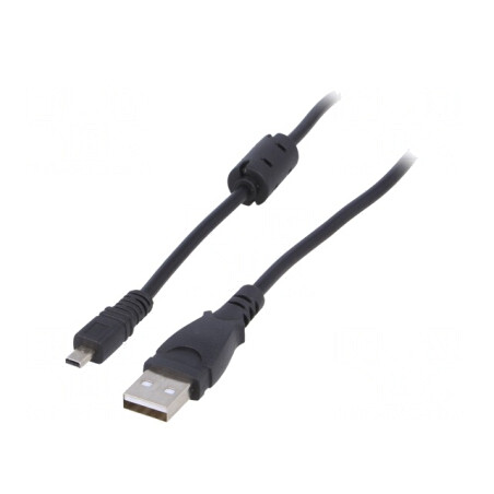Cablu USB 2.0 UC-E6 1,5m Negru | Electronic-mag.ro | Componente Electronice