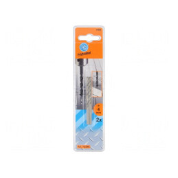 Burghiu Metal 4mm HSS 2 Buc Blister | Electronic-mag.ro | Componente Electronice