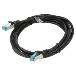 Patch cord F/UTP Cat 5e Negru 2m | Electronic-mag.ro | Componente Electronice