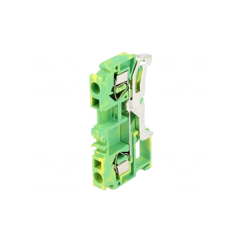 Conector Îmbinare Șine 0,2-4mm² 2 Borne Galben-Verde | Electronic-mag.ro | Componente Electronice