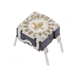 Întrerupător codificare HEX/BCD 16 Poz THT | Electronic-mag.ro | Componente Electronice