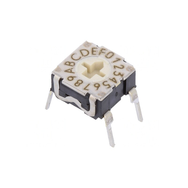 Întrerupător codificare HEX/BCD 16 Poz THT | Electronic-mag.ro | Componente Electronice