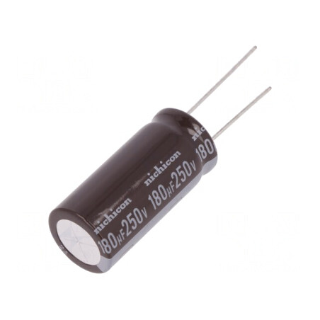 Condensator Electrolitic THT 180uF 250V 16x35.5mm 20% | Electronic-mag.ro | Componente Electronice