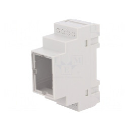 Carcasă polistiren gri pentru şină DIN 90x35x65mm | Electronic-mag.ro | Componente Electronice
