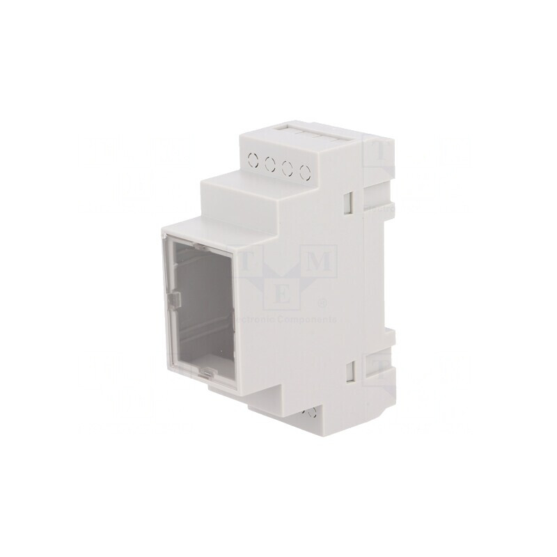 Carcasă polistiren gri pentru şină DIN 90x35x65mm | Electronic-mag.ro | Componente Electronice