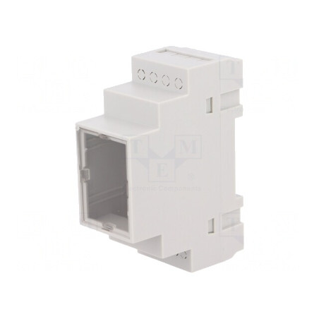 Carcasă polistiren gri pentru şină DIN 90x35x65mm | Electronic-mag.ro | Componente Electronice