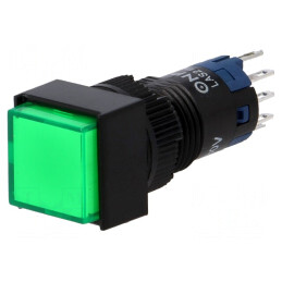 Comutator apăsare 2 poziții SPDT 0,5A 250VAC IP40 | Electronic-mag.ro | Componente Electronice