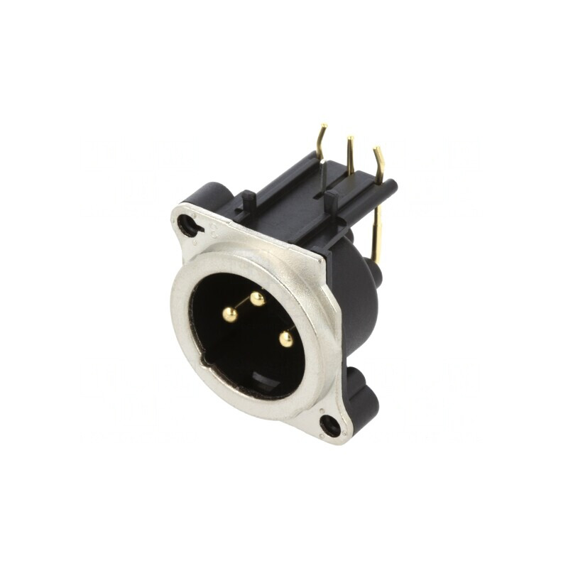 Plastic Panel Mount PCB 3 Pin Connector | Electronic-mag.ro | Componente Electronice