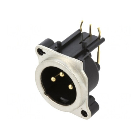 Plastic Panel Mount PCB 3 Pin Connector | Electronic-mag.ro | Componente Electronice
