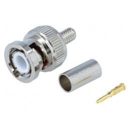Mufă BNC Tată Drept 50Ω pentru Cablu RG58 5mm | Electronic-mag.ro | Componente Electronice
