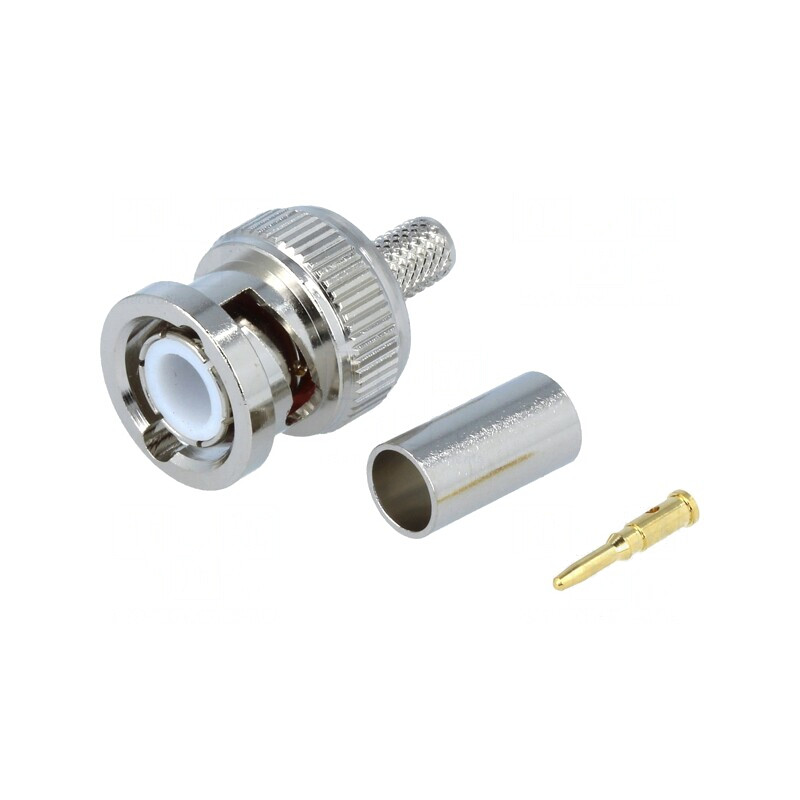 Mufă BNC Tată Drept 50Ω pentru Cablu RG58 5mm | Electronic-mag.ro | Componente Electronice