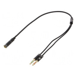 Cablu Jack 3,5mm 3Pin la 4Pin 0,2m | Electronic-mag.ro | Componente Electronice
