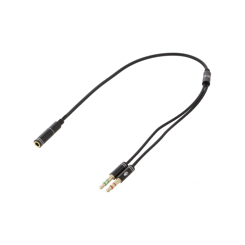 Cablu Jack 3,5mm 3Pin la 4Pin 0,2m | Electronic-mag.ro | Componente Electronice