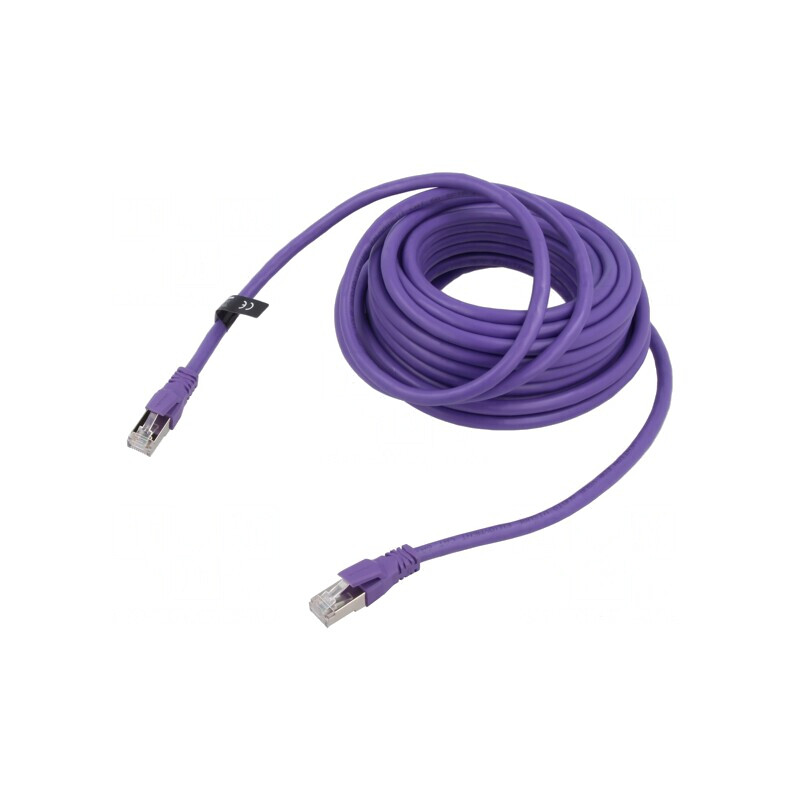 Patch Cord S/FTP Cat6a Violet 0.5m | Electronic-mag.ro | Componente Electronice