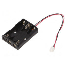 Suport Baterii AAA 3x cu Cablu 150mm | Electronic-mag.ro | Componente Electronice