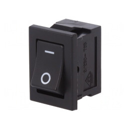 Întrerupător Rocker SPST ON-OFF 3A/250VAC Negru | Electronic-mag.ro | Componente Electronice