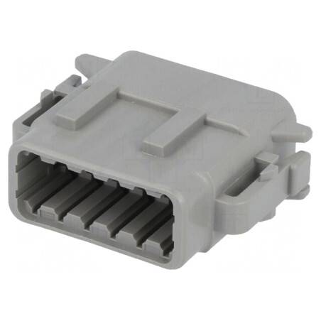 Conector cablu-cablu DTM mamă 12 pini gri IP68 | Electronic-mag.ro | Componente Electronice