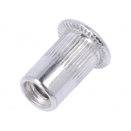 Piuliță nit M3 aluminiu cap plat 9mm