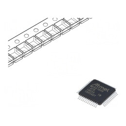 Microcontroler AVR TQFP48 cu Interfață I2C, PWM, SPI, UART x4 | Electronic-mag.ro | Componente Electronice