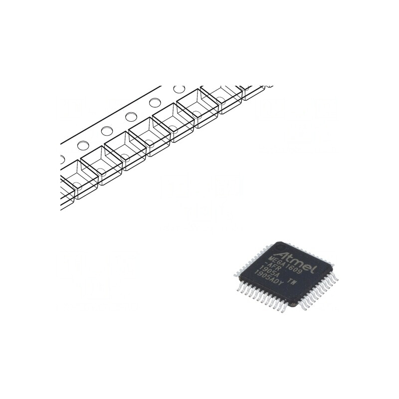 Microcontroler AVR TQFP48 cu Interfață I2C, PWM, SPI, UART x4 | Electronic-mag.ro | Componente Electronice