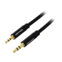 Cablu Audio Jack 2,5mm la 3,5mm 0,5m Negru | Electronic-mag.ro | Componente Electronice