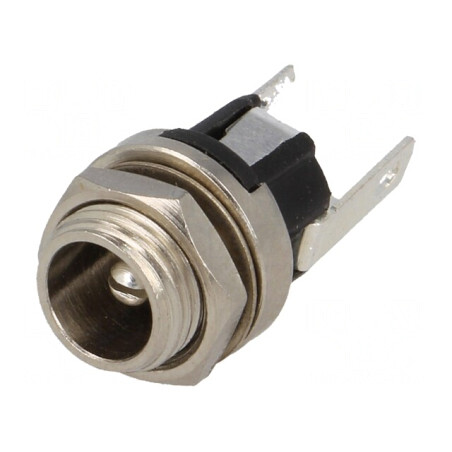 Conector Alimentare DC Tata 5.5mm x 2.1mm Lipire | Electronic-mag.ro | Componente Electronice
